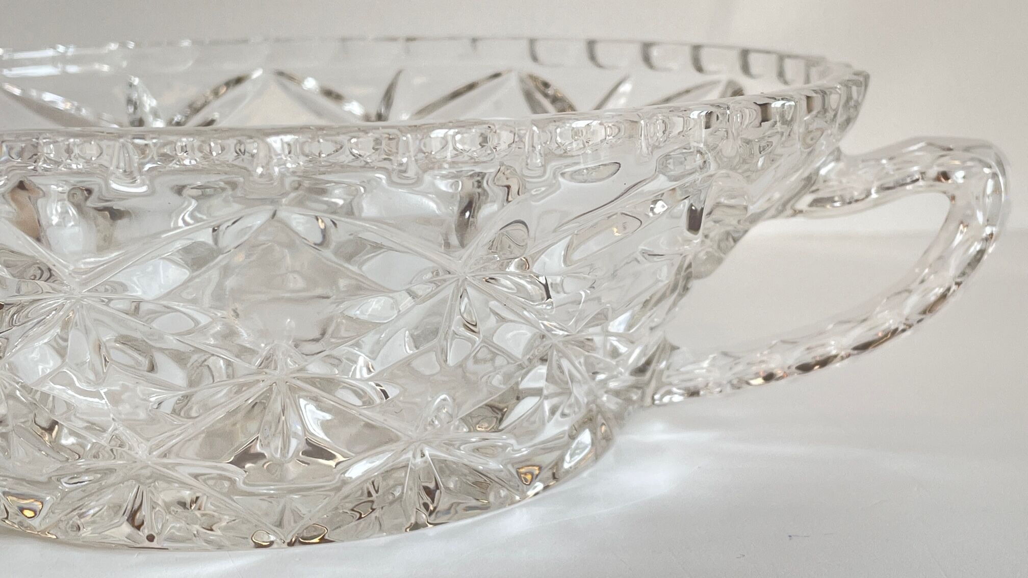 Saladier cristal ciselé vintage