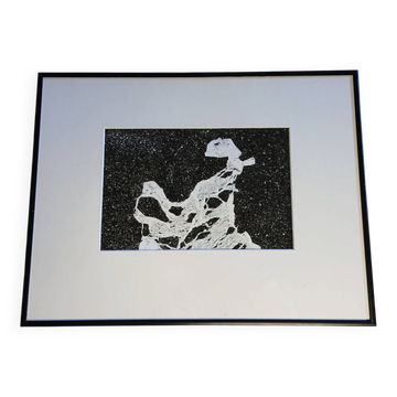 Black and white film photography, abstract.