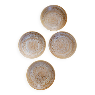 Set of 4 Fauve Niderviller soup plates
