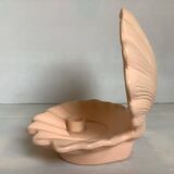 Scallop shell candle holder
