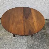 Half moon table in solid walnut louis philippe from the 19th century