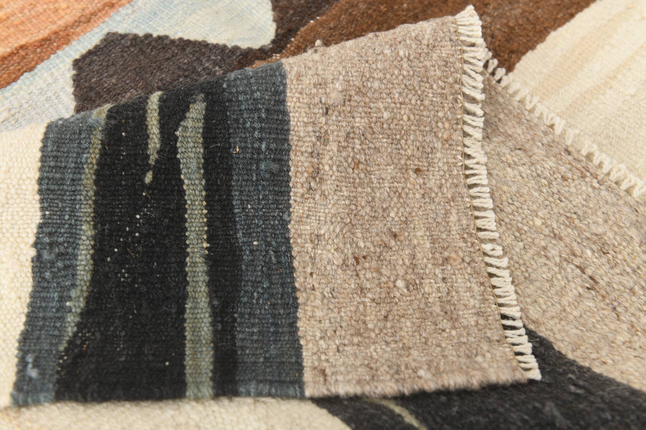 Turkish Mid Century Modern Vintage Kilim Rug, 268x356Cm