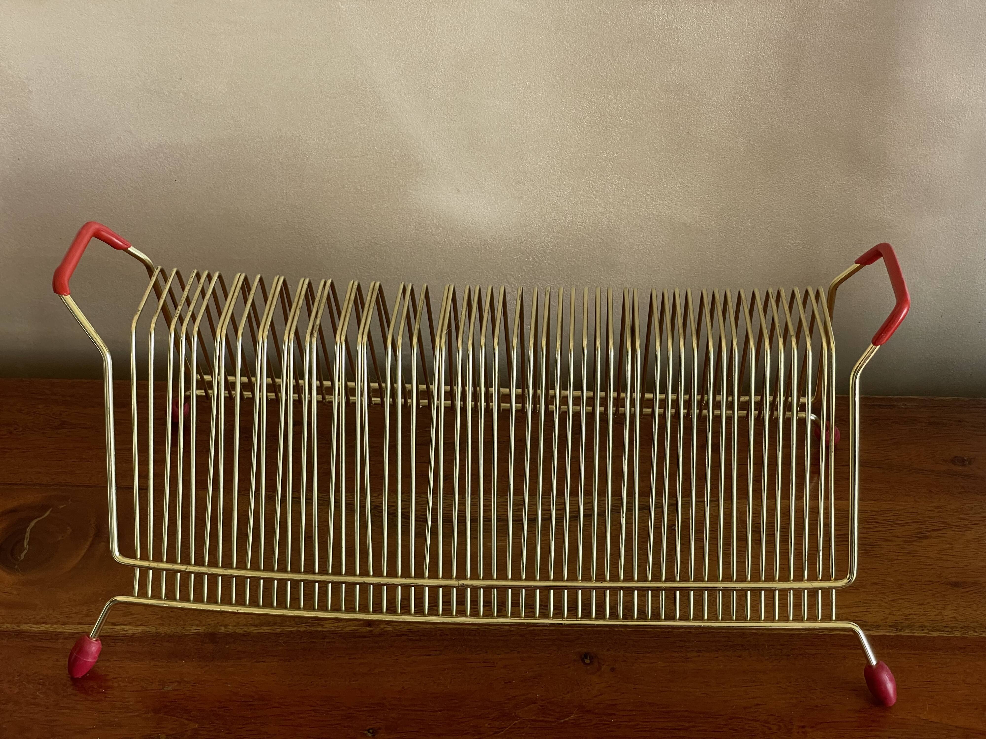 Gold metal vinyl door