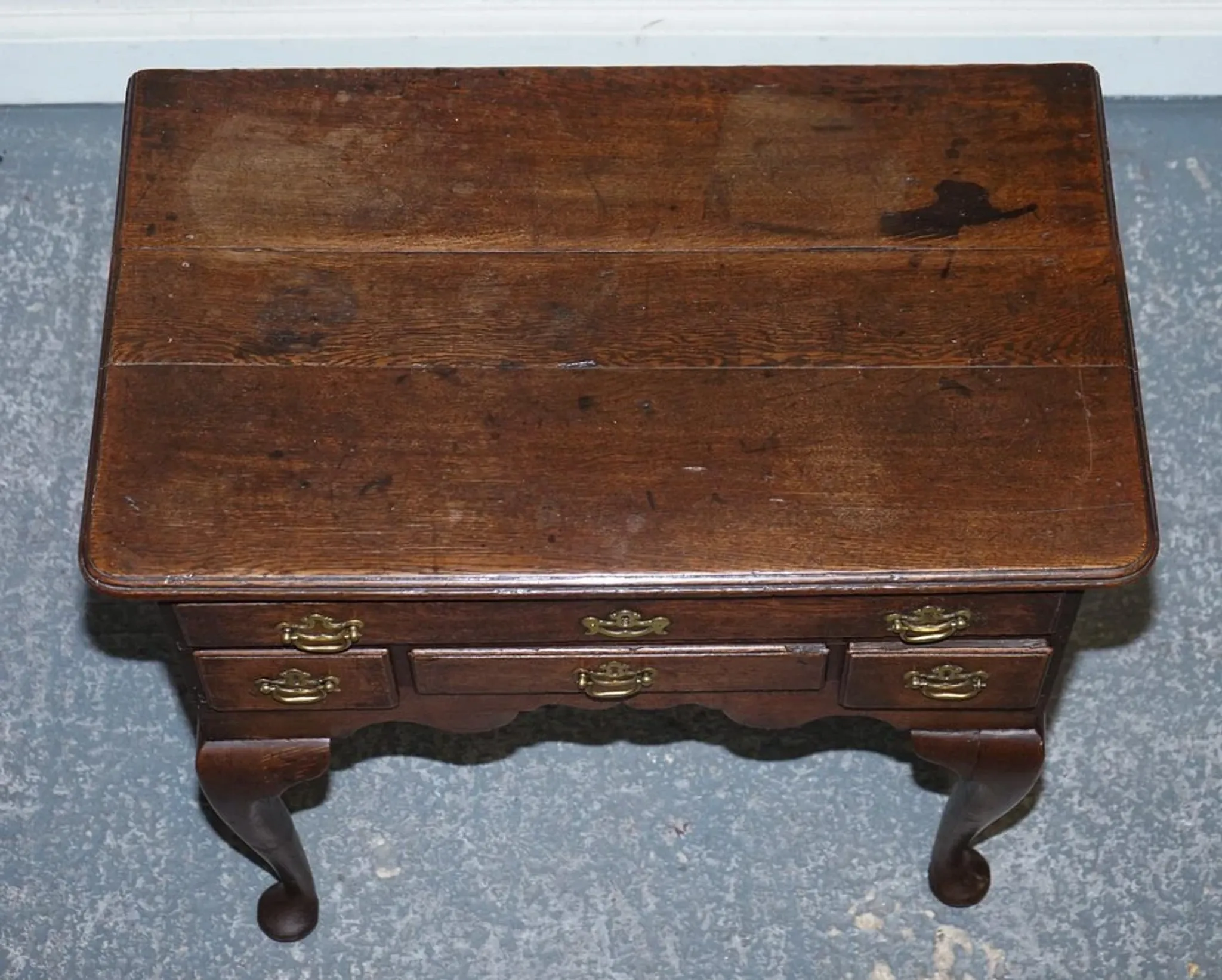 Antique Georgian Oak Desk, 1700s