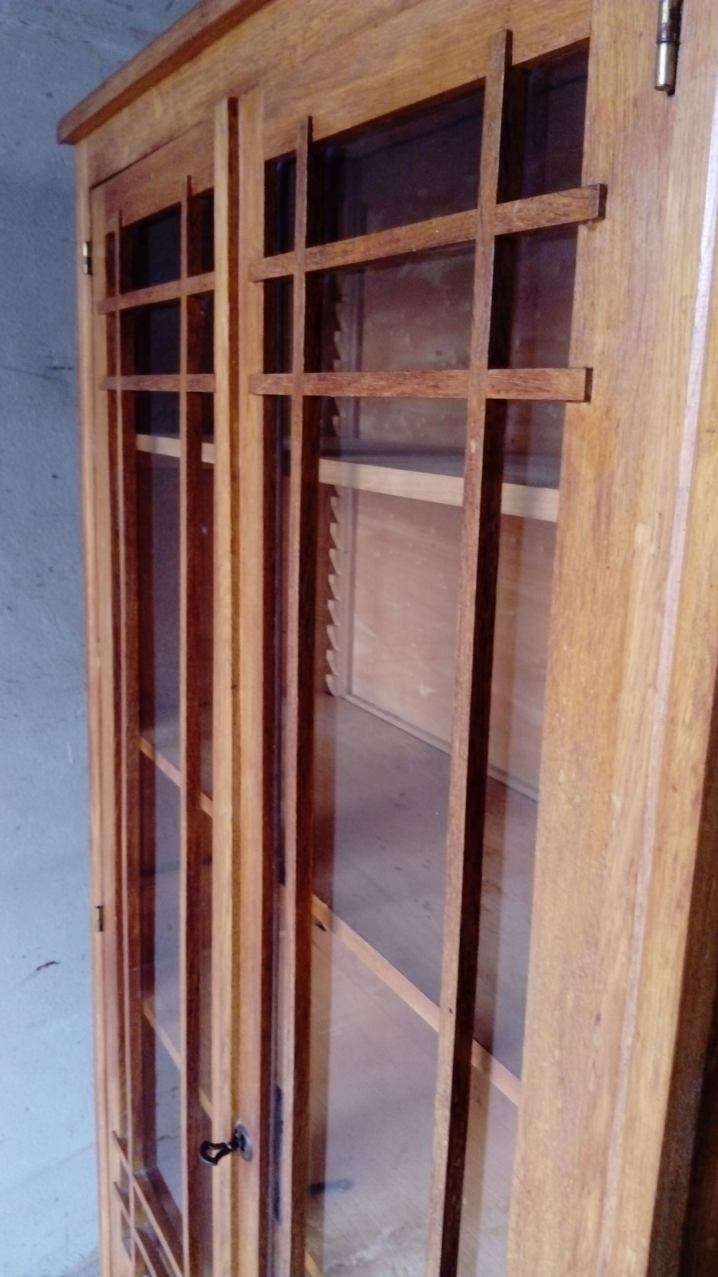 vintage showcase cabinet