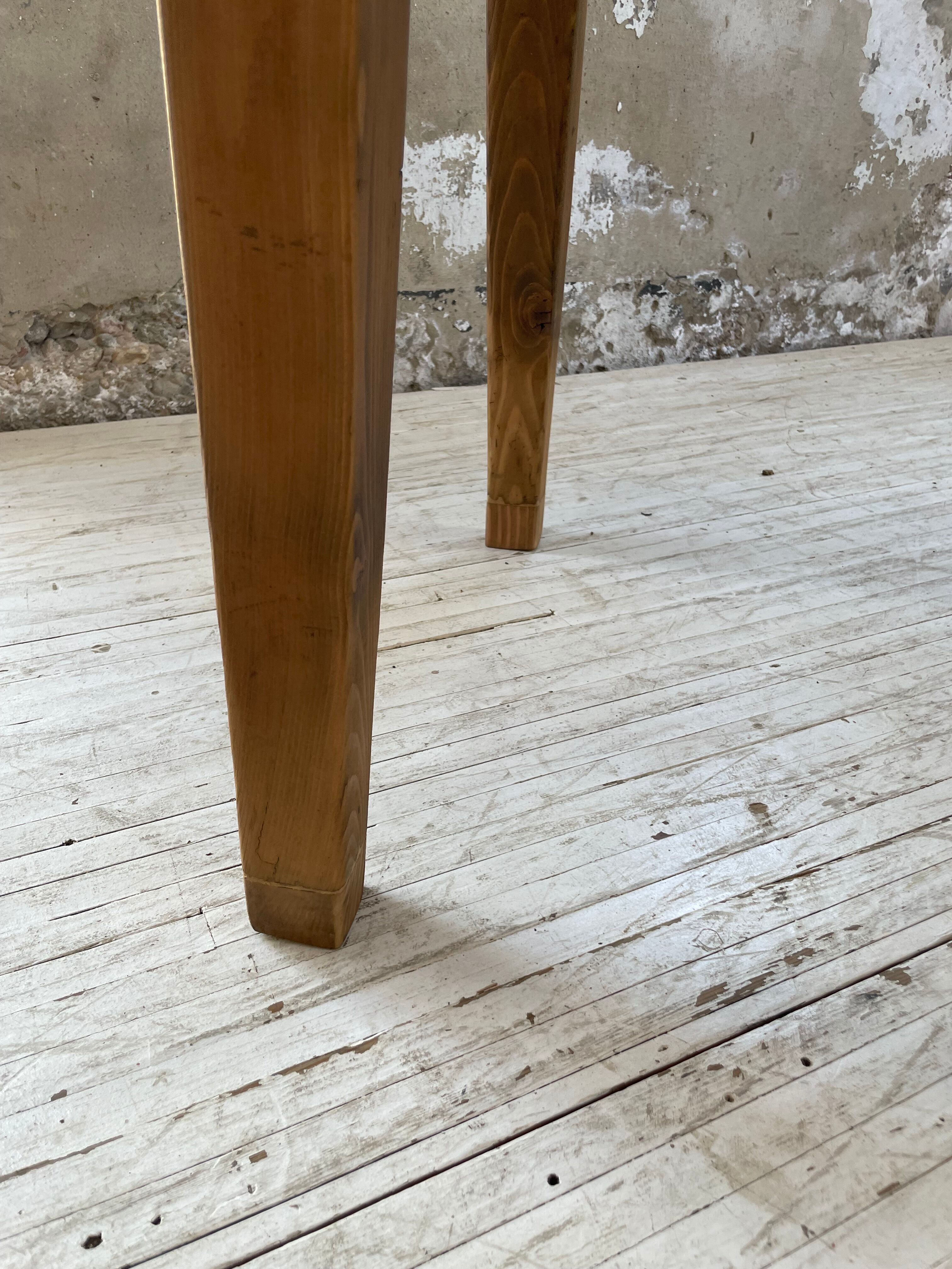 Farmhouse table pine multi-drawers