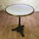 Parisian bistro table with cast iron leg