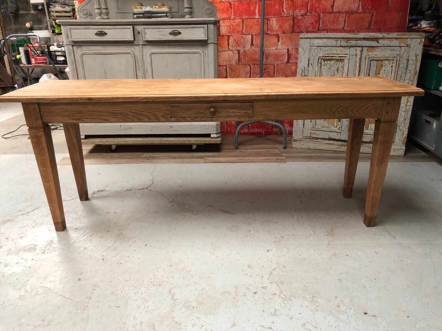 Ancienne table de ferme en chêne