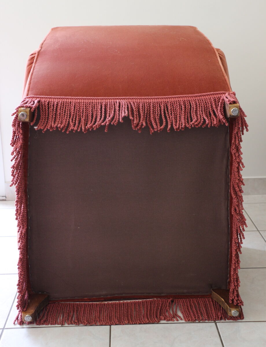 Paire de fauteuils bergères roses