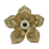 Golden flower wall lamp