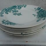 Six earthenware plates