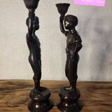 Statuette candle holder