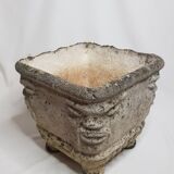 Jardinière anthropomorphe vintage "Ustica" en pierre reconstituée (40 cm)
