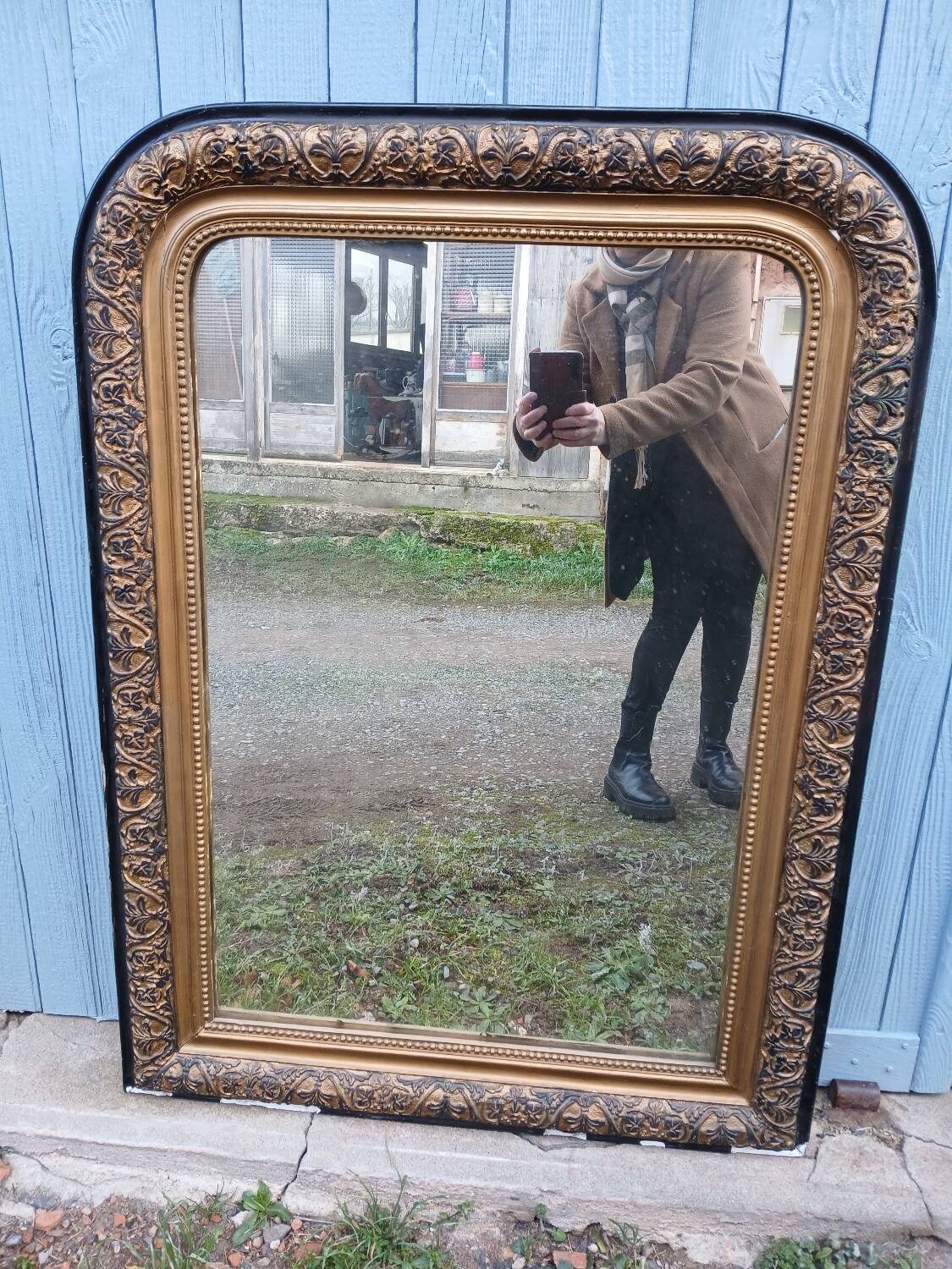 Antique mirror in Louis Philippe style