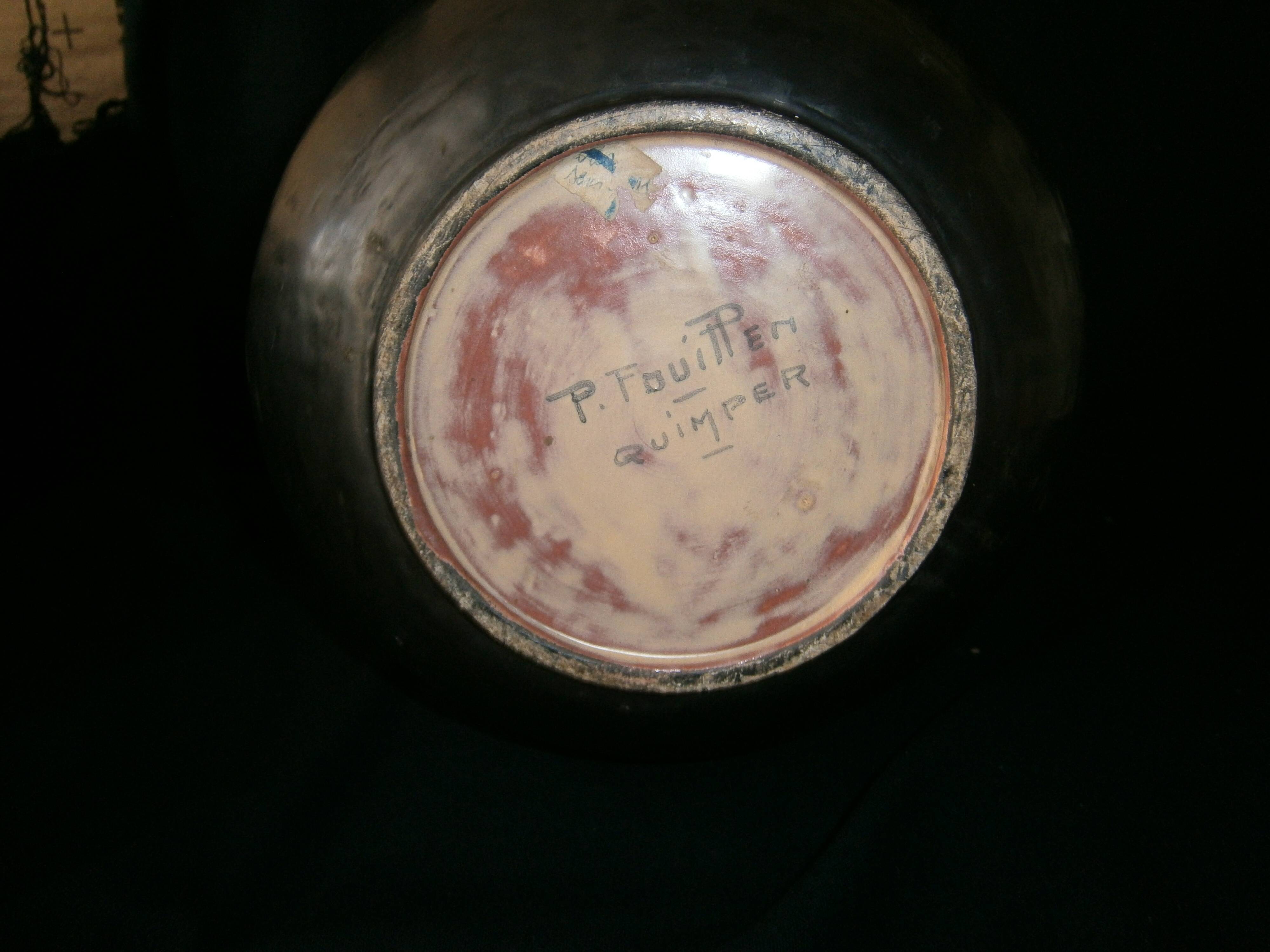 Stoneware vase by Paul Fouillen