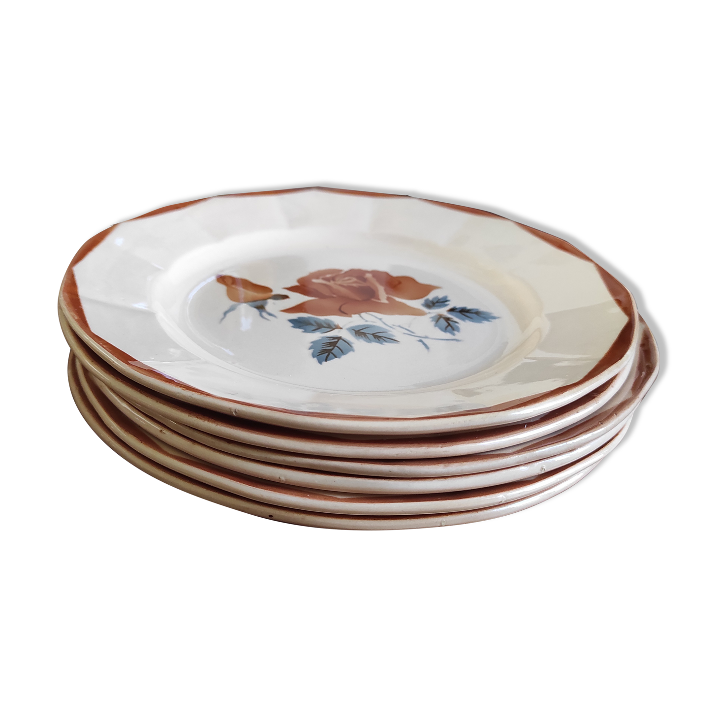 Lot of 6 plates for dessert