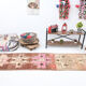 3x10 neutral geometric vintage runner rug, 296x73cm
