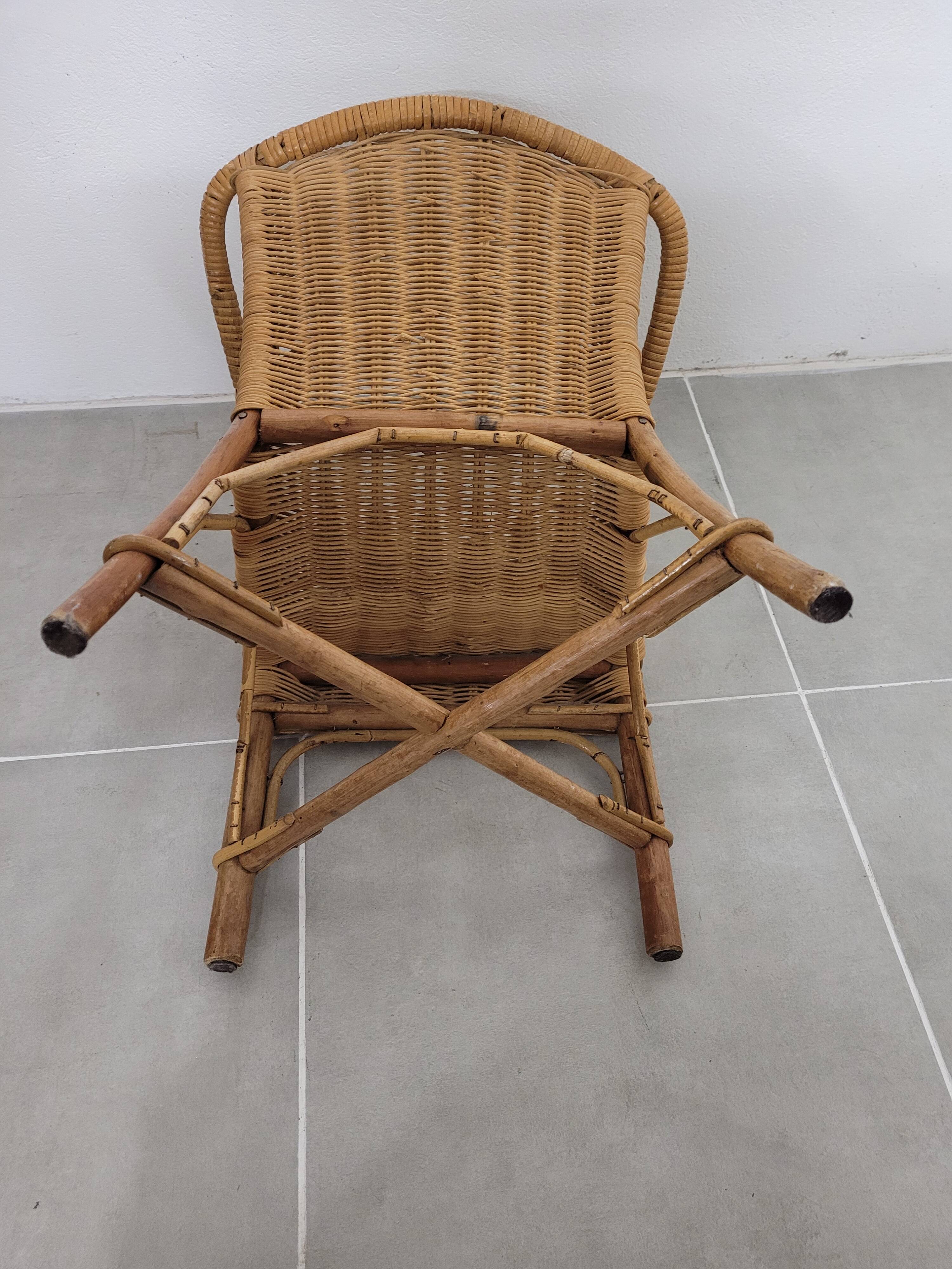 Rattan children's chair