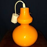 Vintage opaline pendant light. 1970s
