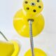 Pair of vintage yellow desk lamps, 1970s