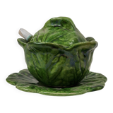 Gravy boat in slipware