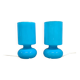 Paire de lampes vintage Ikéa Lykta bleues