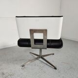 Design leather armchair, 80s/90s