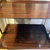 Ancienne & Vintage Table d'Appoint Desserte Pliante Roulante Chariot Bar Design