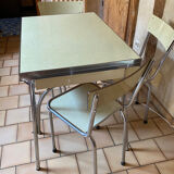 Table and chairs set in formica year 50