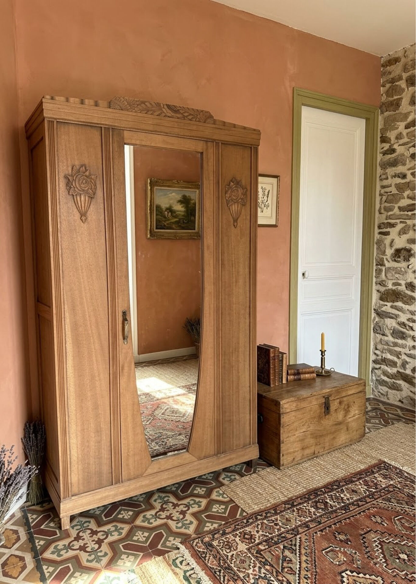 Romantic Art Deco wardrobe