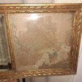 Old horizontal mirror trumeau.