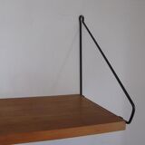 Étagère murale vintage bois 1960