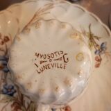 Service à café ancien Myosotis Lunéville
