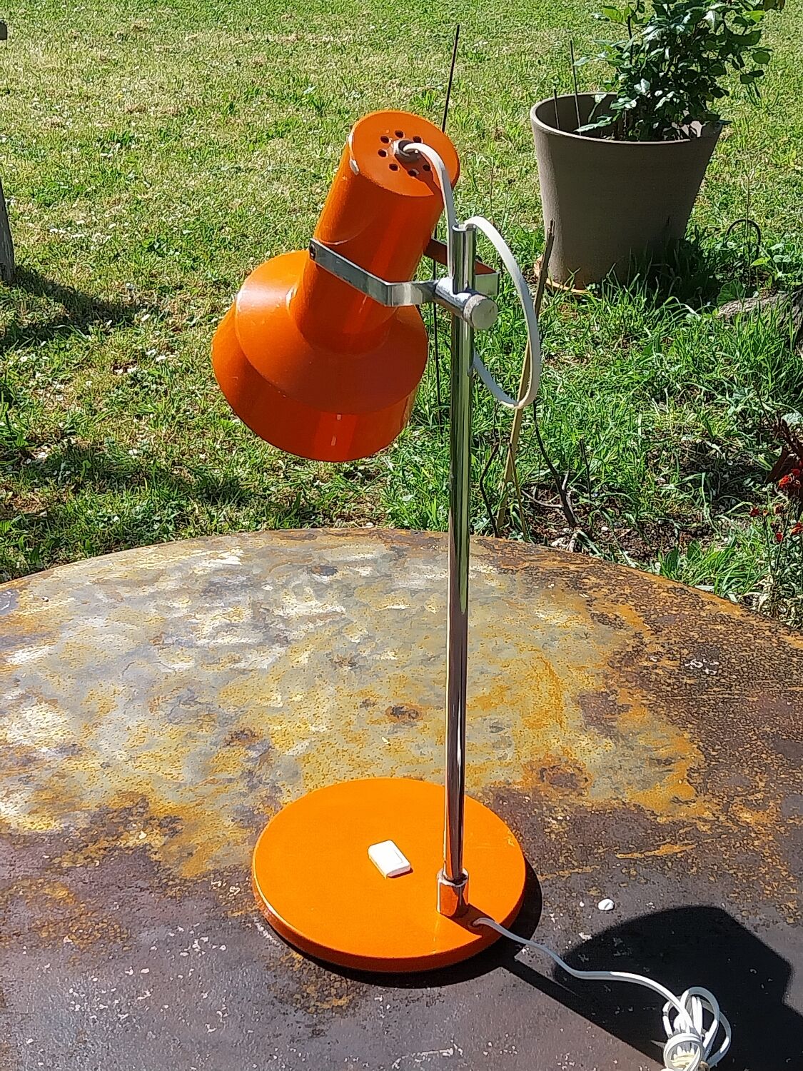 Orange lamp from the 70s