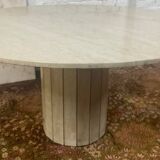 Jean Charles travertine dining table for Roche Bobois 1970s