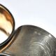 Set of 2 antique napkin rings in 800 Solid SILVER - monogrammed ring