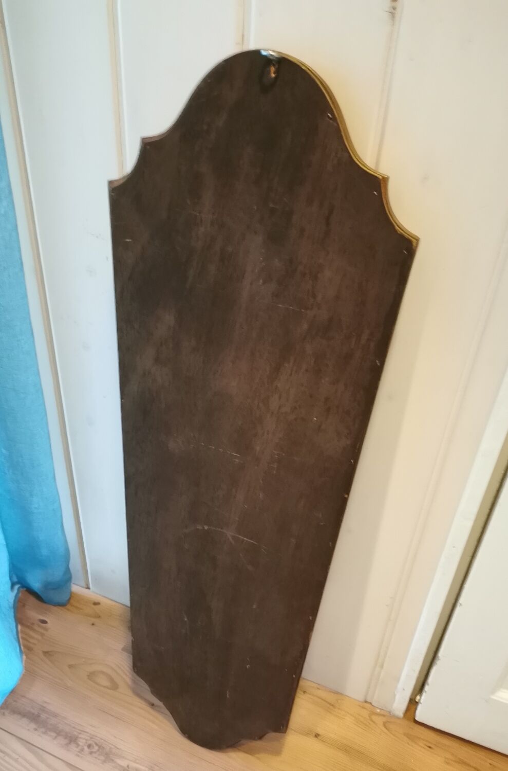 Long gilded mirror Louis XV style, 95x35 cm