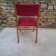 Fauteuil en hêtre et skaï