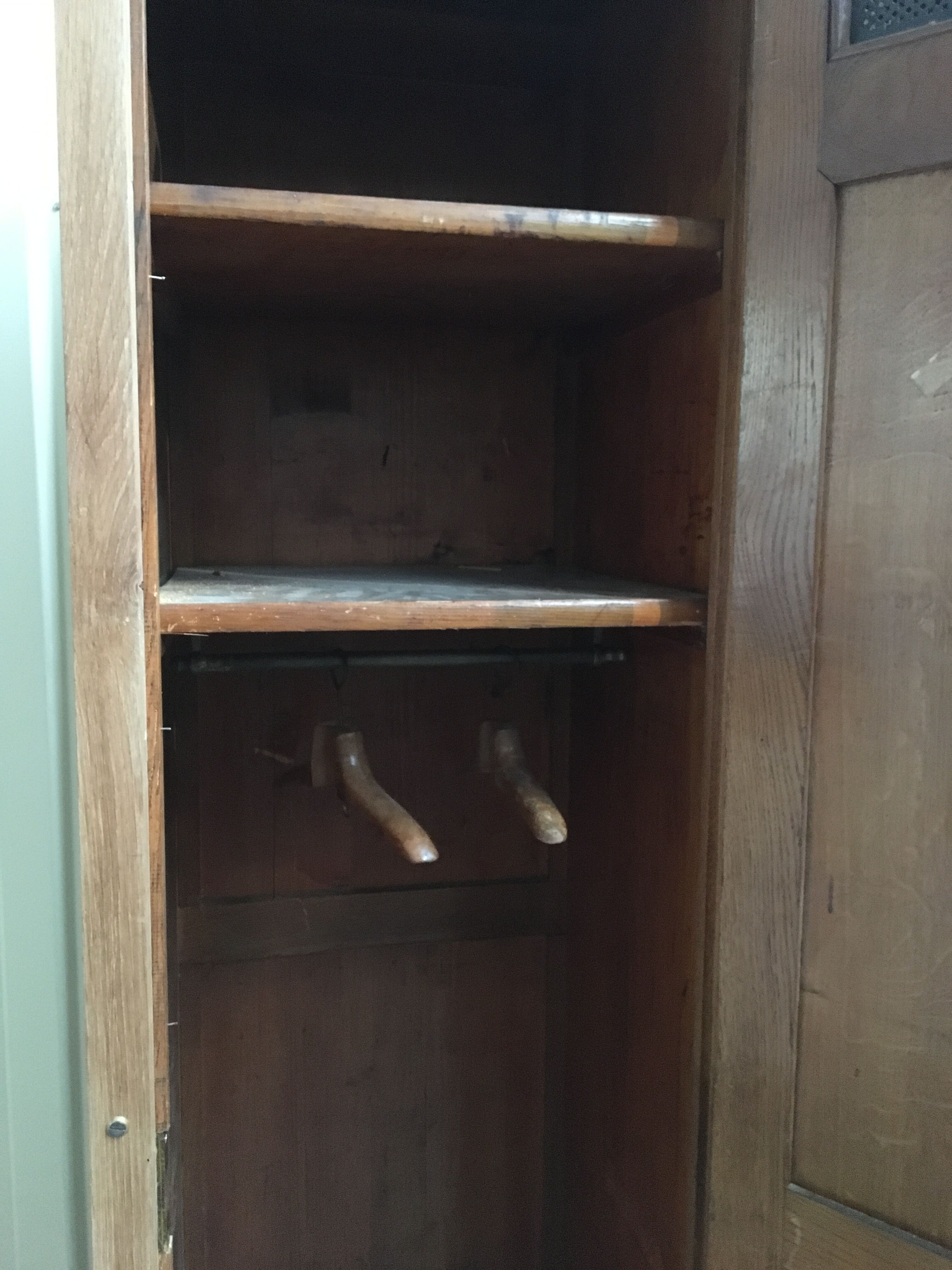 Old french bank locker room in oak