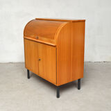 Secretary rounded in blond wood 1960