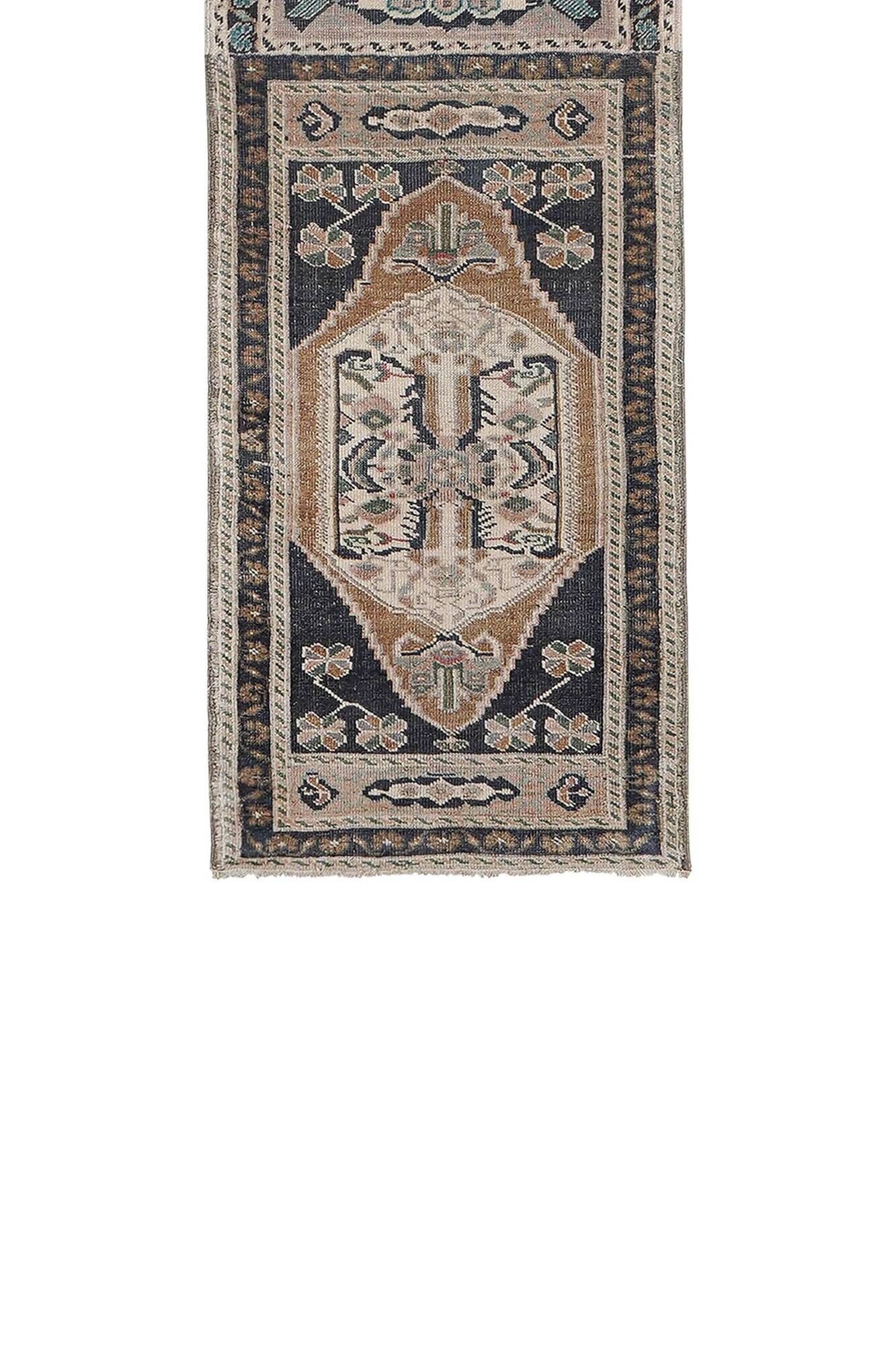 Tapis de couloir turc vintage 59x200 cm