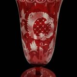 Bohemian crystal vase