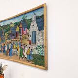 Vintage Naïve art painting