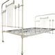 Vintage French cast iron bed: headboard and footboard frame