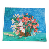 Tableau bouquet fleurs