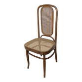 Vintage High Back Bentwood Cane Dining Chair / Thonet Style / Torn Seat