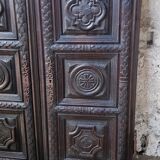 Sculpted doors pair