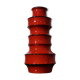 Vase XL west germany 267-48 glossy red ceramic