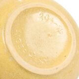 Green beige convex vase scheurich ceramics west germany 284-15