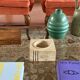 Travertine cubic vide poche / ashtray, Cerri Nestore, Italy, 1970s